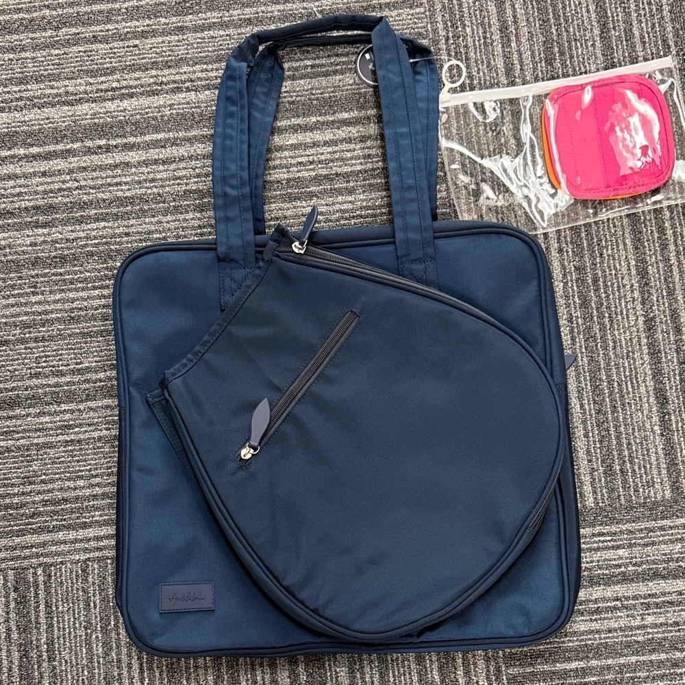 Navy Tennis Tote